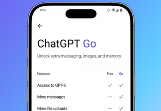เปิดตัว ChatGPTGo ในไทย! อัปเกรด GPT−5 พร้อมเพิ่ม Limit ส่งข้อความและสร้างภาพ 10 เท่า แค่ 259 บาท