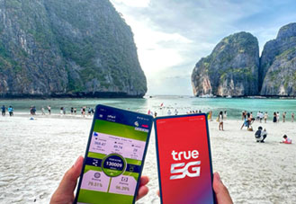 ทรูเปิด 5G ที่อ่าวมาหยา หนุนไลฟ์สด-อัปโหลดคอนเทนต์เรียลไทม์ พร้อมระบบแจ้งเตือนภัย CBS