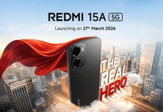 Redmi 15A เตรียมเปิดตัวในอินเดีย 27 มีนาคม พร้อม 5G รุ่นแรกของตระกูล A-series
