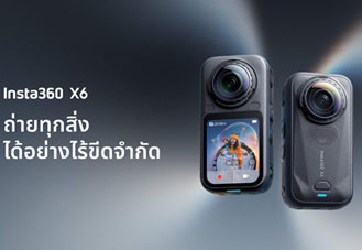 Insta360 X6 เปิดตัว กล้อง 360 องศาเรือธง ถ่าย Native 8K 50fps เซ็นเซอร์คู่ 1/1.1 นิ้ว ราคา 24,499 บาท