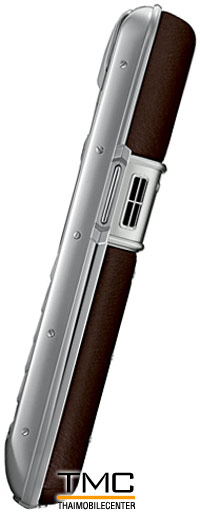 Vertu Constellation Satin Steel Dark Brown Leather