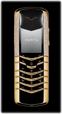 Vertu Signature Yellow Gold Half Pave Diamonds