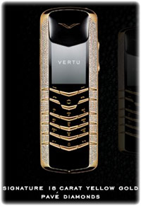 Vertu Signature Yellow Gold Pave Diamonds
