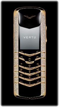 Vertu Signature Yellow Gold Pave Diamonds